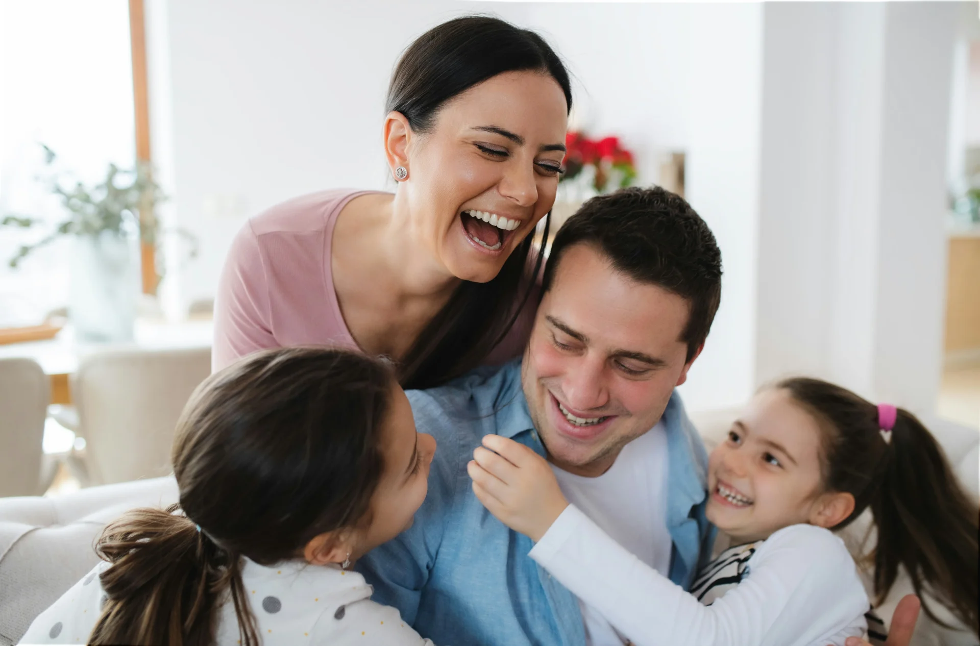 Image of a family at home after successful mold remediation in their NYC residence