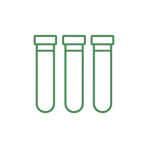 Image of three sample vial icons used for mold testing samples