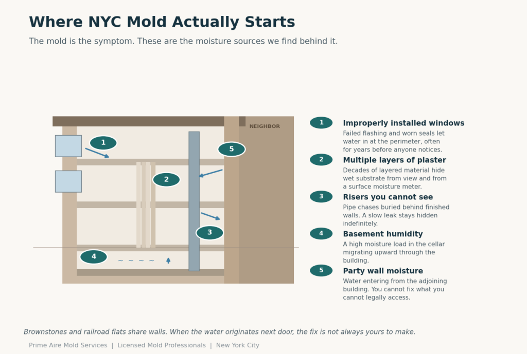Comparison chart showing when mold sampling is justified versus when it adds little value